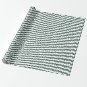 Grijs-groen & zwarte scheve strepen cadeaupapier