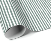 Grijs-groen & zwarte scheve strepen cadeaupapier (Rol Hoek)