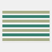 Grijs groene strepen inpakpapier vel (Voorkant 3)