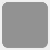 Grijs Groot Vierkante Sticker (Voorkant)