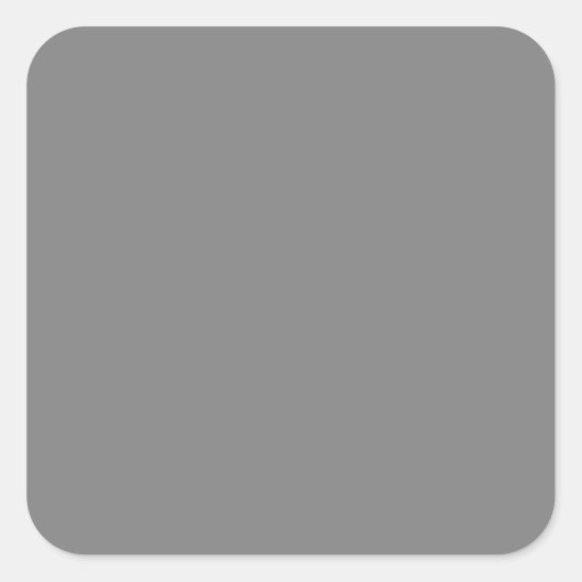 Grijs Groot Vierkante Sticker (Voorkant)