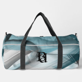 Grijs Grote Gym Bag Trend Abstracte Blauwe Oceaan Plunjezak