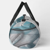 Grijs Grote Gym Bag Trend Abstracte Blauwe Oceaan Plunjezak (Rechts)