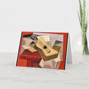 Grijs - Guitar & Newspaper Kaart