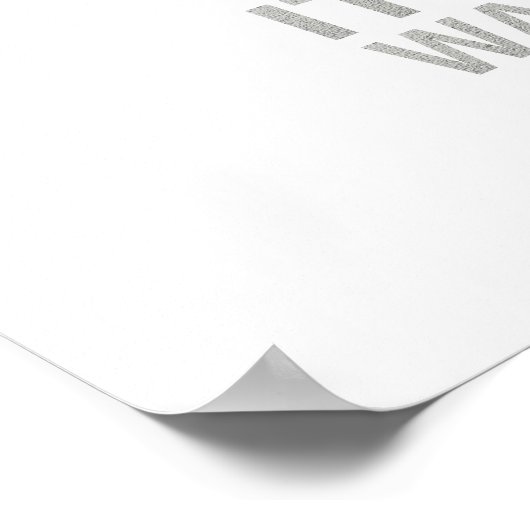 Grijs haar is een glorieuze kroon, zilveren geschr poster (Hoek)