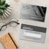 Grijs haar Salon Stylist Moderne Herinnering Afsprakenkaartje