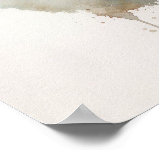 Grijs Hairstreak Butterfly Art Print Poster (Hoek)