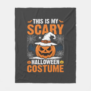 Grijs Halloween Kostuum Pompoen Heksenhoed Ontwerp Fleece Deken