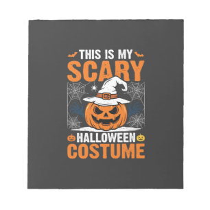 Grijs Halloween Kostuum Pompoen Heksenhoed Ontwerp Notitieblok