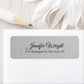 Grijs handschrift Elegant gewoon modern design Etiket (Insitu)