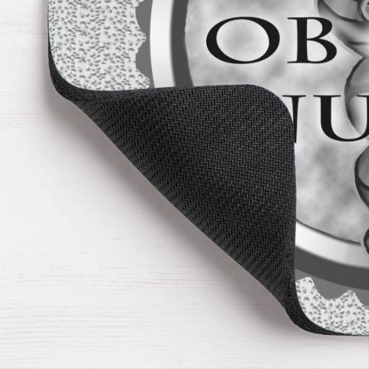 Grijs hart ObGyn Nurse Muismat (Hoek)