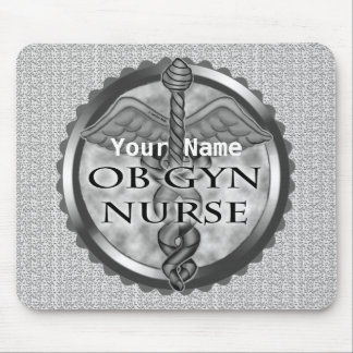 Grijs hart ObGyn Nurse Muismat