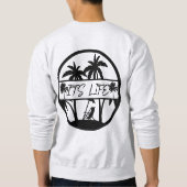 Grijs Het is een zwemshirt Trui (Achterkant)