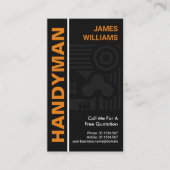 Grijs Home Motief Bouw Handyman Visitekaartje (Voorkant)