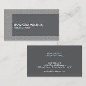 GRIJS HONINGRAATPATROON VISITEKAARTJE (Voorkant / Achterkant)