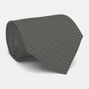 Grijs Houndstooth Retro Design Stropdas