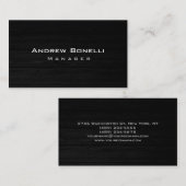 Grijs Hout Elegant Professional Visitekaartje (Voorkant / Achterkant)