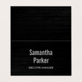 Grijs Hout Hedendaags Minimalistisch Modern Visitekaartje (Buitenkant ongevouwen)