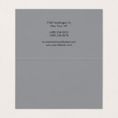 Grijs Hout Hedendaags Minimalistisch Modern Visitekaartje (Binnenkant ongevouwen)