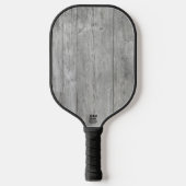 Grijs Hout Pickleball Paddle (Voorkant)
