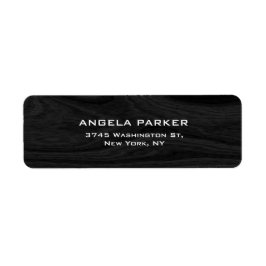 Grijs Hout Plain Elegant Professioneel Uniek Etiket