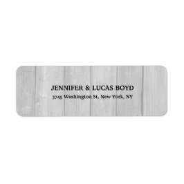 Grijs Hout Unieke Retro Stijl Klassiek Blad Etiket