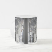 GRIJS HOUT WOLF Wildlife Supporter Gift Mokken (Voorkant links)