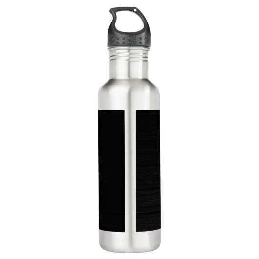 Grijs Houten Ontwerp Achtergrond Duidelijke Leesba Waterfles (Achterkant)