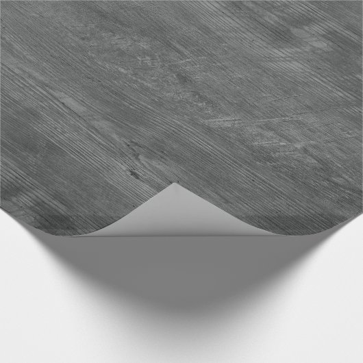 grijs houten patroon inpakpapier (Hoek)