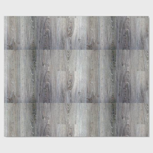 grijs houten patroon inpakpapier (Vlak)