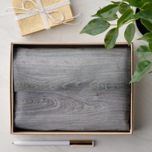 grijs houtpatroon tissuepapier (Geschenk)