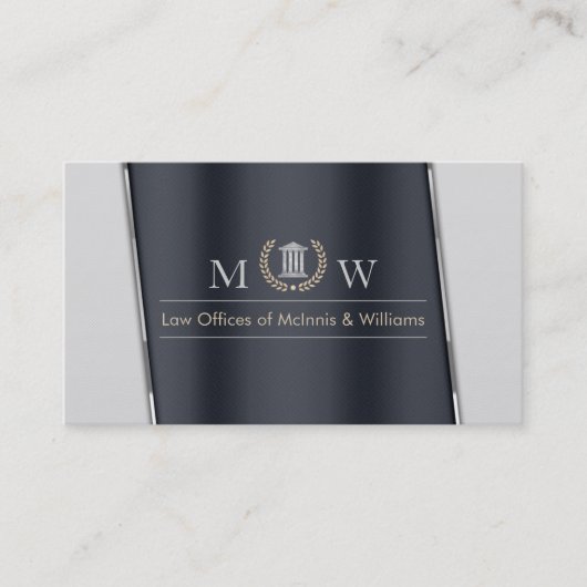 Grijs/houtskool Corporate Visitekaartje (Voorkant)