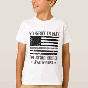Grijs in mei hersentumor bewustzijn kanker hoop gr t-shirt