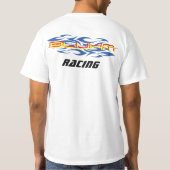 grijs ingecheckte vlag-bluhm racen t-shirt (Achterkant)