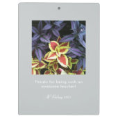 Grijs Instagram 13 Fotogrid Klembord met Tekst (Achterkant)