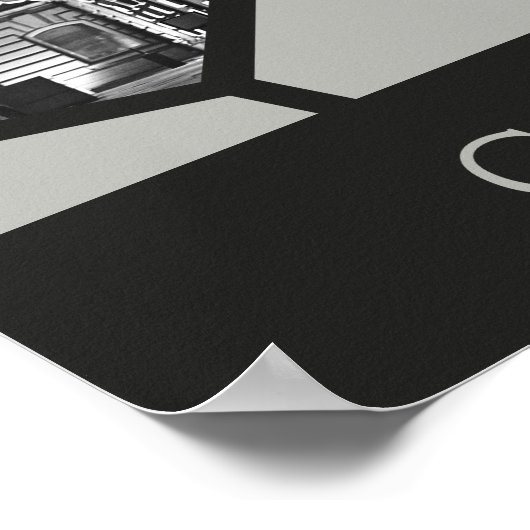 Grijs is alles wat ik heb! 11 Hexagon foto's Colla Poster (Hoek)