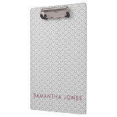 Grijs Japans patroon Aangepast Kantoor Gift Klembord (Links)