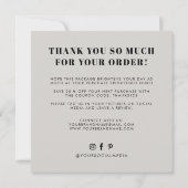 Grijs je hebt een geweldige smaak dankkaart kaart (Achterkant)