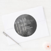 Grijs kaarsenetiket voor de verpakking met kaarsli ronde sticker (Envelop)