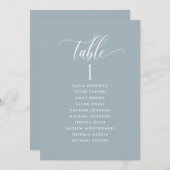 Grijs, Kaarten van het Zitplan met de Namen van de (Voorkant / Achterkant)