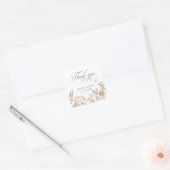 Grijs kalligrafisch Manuscript Dank u Hart Weddens Vierkante Sticker (Envelop)