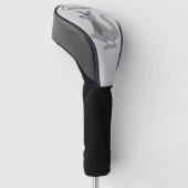 Grijs Kangoeroe Design Golfheadcover (Schuin)