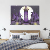 Grijs Kasteel Canvas Afdruk (Insitu (Slaapkamer))
