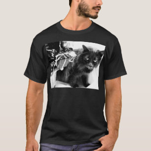Grijs Kat I van Kerstmis T-shirt