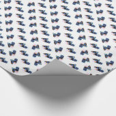 Grijs Kat III van Kerstmis Cadeaupapier (Hoek)
