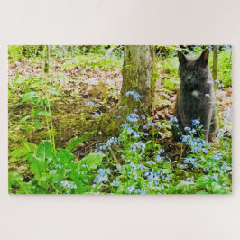 Grijs Kat Legpuzzel