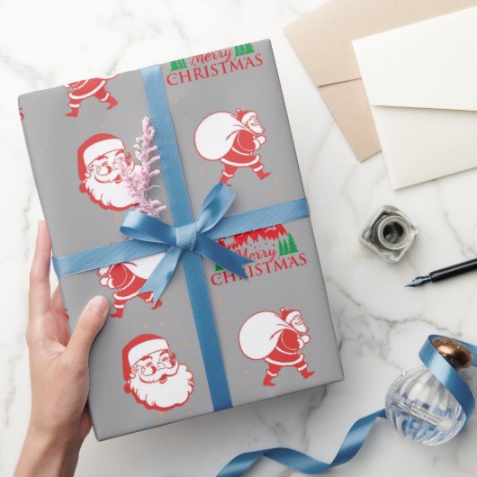grijs  kerstcadeaupapier voor kerstmis cadeaupapier (Geschenken)