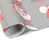 grijs  kerstcadeaupapier voor kerstmis cadeaupapier (Rol Hoek)