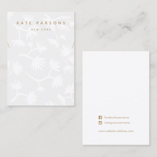 Grijs Ketting beeldscherm Visitekaartje (Voorkant / Achterkant)