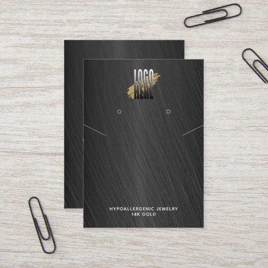 Grijs ketting weergeven Logo Sociale media   Visitekaartje (Voorkant / Achterkant in situ)